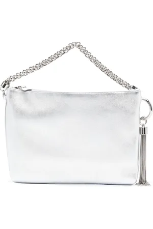 Jimmy Choo Callie metallic tassel clutch