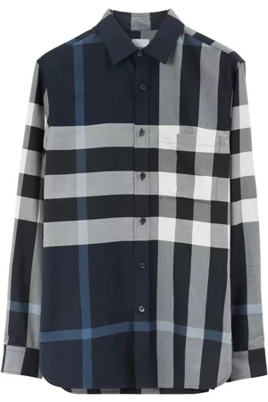 Burberry Muži Košile - Check-print cotton shirt