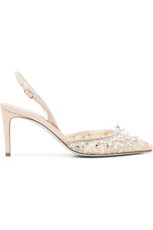 RENE CAOVILLA Chandelier 70mm leather pumps
