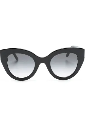 Alexander McQueen Skull-charm oversize sunglasses