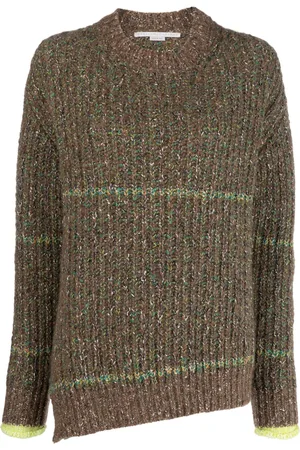 Stella McCartney Melange-effect wool-cotton blend jumper