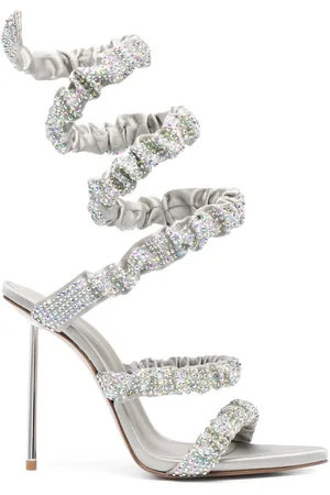 LE SILLA Fedra 120mm satin sandals
