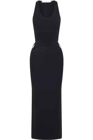 DION LEE Crochet-knit sheer dress