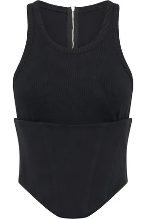 DION LEE Float corset-style top