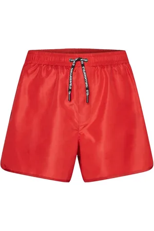 Karl Lagerfeld Logo-tape drawstring boardshorts