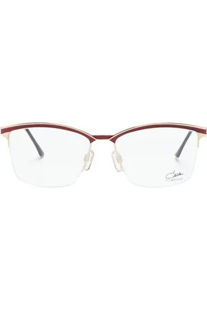 Cazal Square-frame logo-engraved glasses