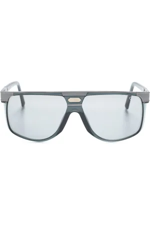 Cazal D-frame logo-engraved sunglasses