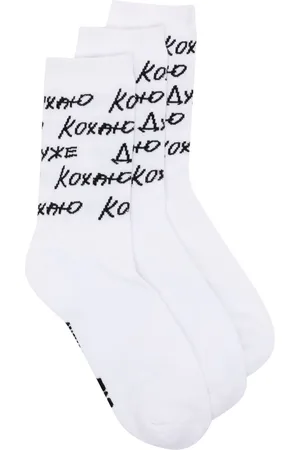 Natasha Zinko Intarsia-knit set-of-three socks