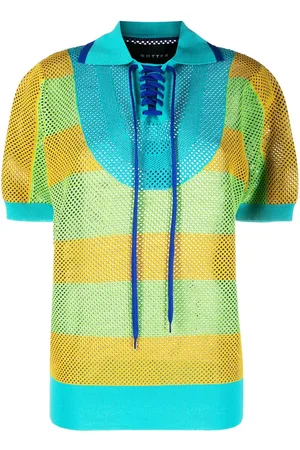 Botter Striped knitted polo shirt