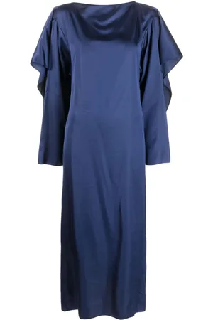 Maison Margiela Long-sleeve satin midi dress