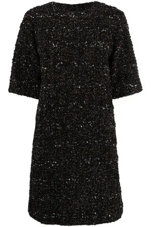 Fabiana Filippi Bouclé short-sleeve minidress