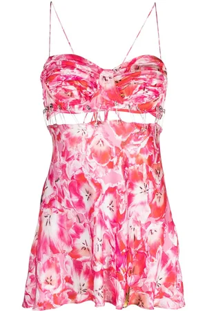 Natasha Zinko Floral-print cut-out top