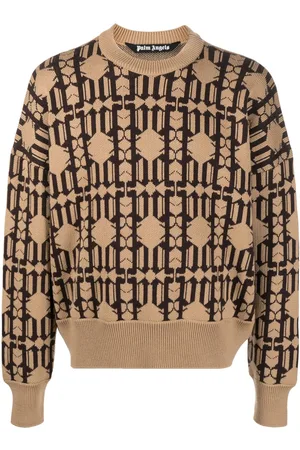 Palm Angels Monogram-jacquard jumper