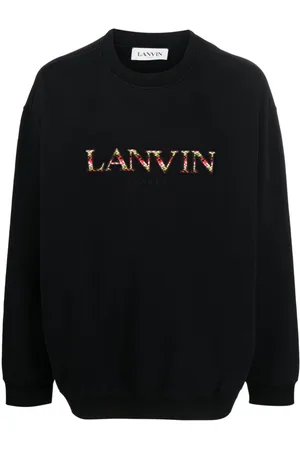 Lanvin Embroidered logo crew neck sweatshirt