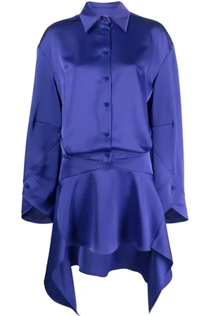 The Attico Asymmetric-hem shirt dress