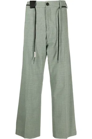 Marni Check-pattern wide-leg trousers