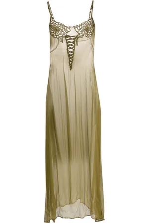 Isa Boulder Crochet-insert mesh dress