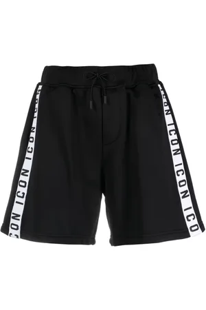 Dsquared2 Icon-stripe drawstring shorts