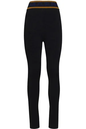 Marni High-waisted logo-waistband leggings