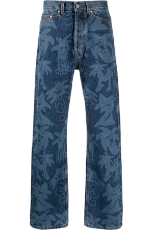 Palm Angels Palmity palm tree-print jeans