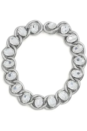Marni Rhinestone-embellished chain necklace