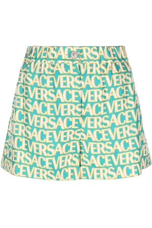 VERSACE Allover silk shorts