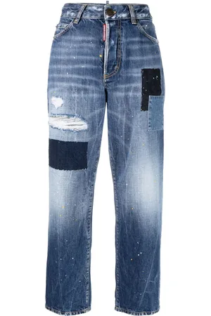 Dsquared2 Paint-splatter straight-leg jeans