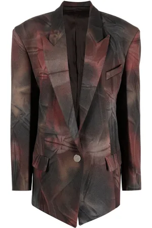 The Attico Glen tie-dye oversized blazer