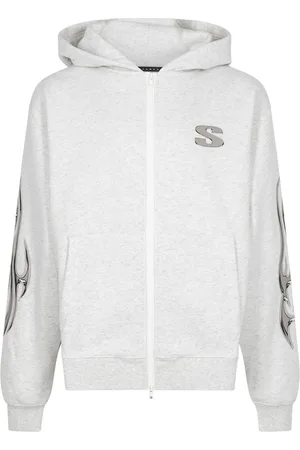STAMPD Chrome Flame zip-up hoodie
