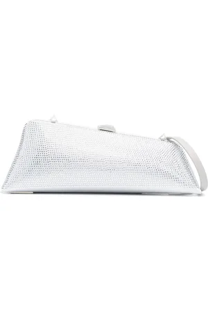 The Attico Long Night crystal-embellished clutch bag