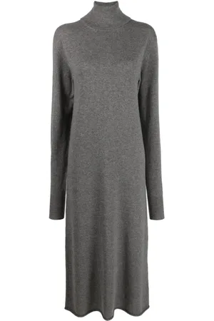 Jil Sander High-neck cashmere knitted dress