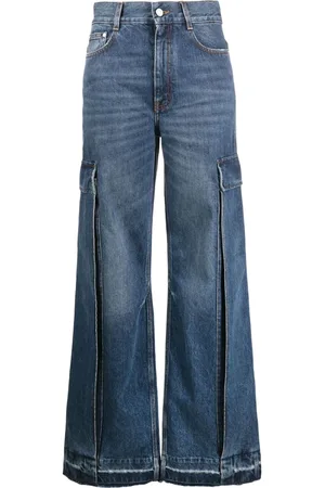 Stella McCartney Wide-leg cargo jeans