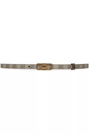 Gucci Ženy Pásky - Interlocking G-buckle thin belt