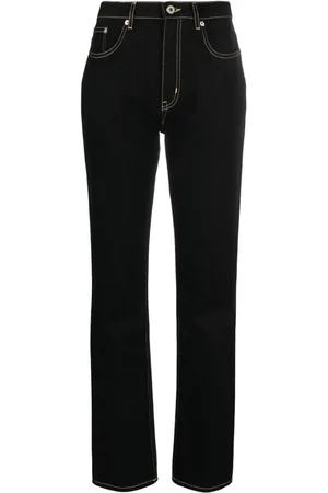 Kenzo Logo-patch straight-leg jeans