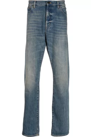 Saint Laurent Muži Rovné nohavice - Mid-rise straight-leg jeans