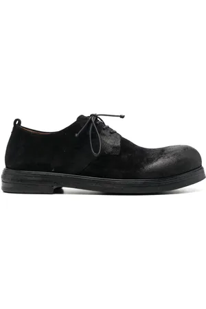 MARSÈLL Round-toe suede derby shoes