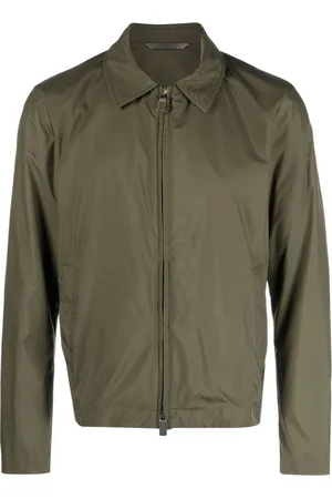 CANALI Goatskin zip-up shirt jacket
