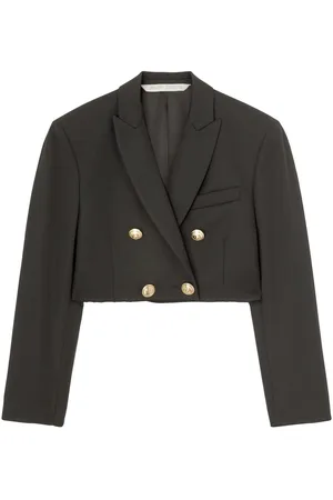 Palm Angels Cropped double-breasted blazer