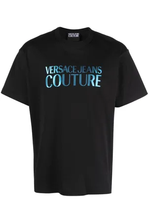 VERSACE Logo-print cotton T-shirt