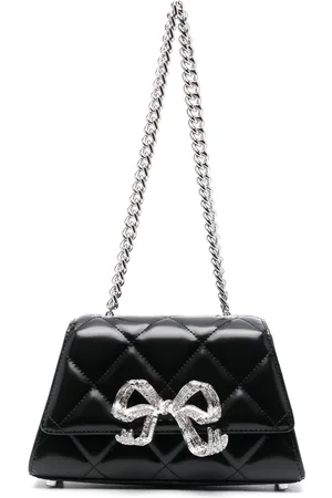 Self-Portrait The Bow quilted shoulder bag