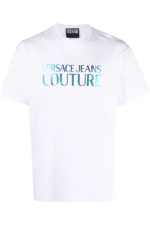 VERSACE Logo-print cotton T-shirt