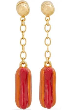 Marni Hot dog-motif drop earrings