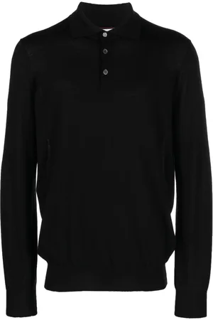 Brunello Cucinelli Long-sleeve virgin wool polo shirt