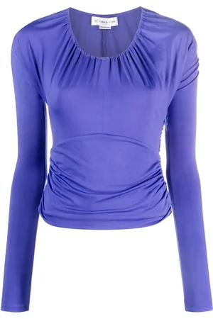 Victoria Beckham Gathered stretch-jersey top