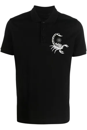 Philipp Plein Scorpion-print polo shirt