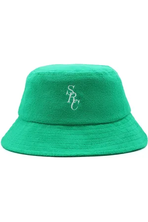 Sporty & Rich Logo-print cotton bucket hat