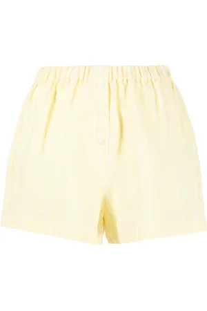 Forte Dei Marmi Elasticated-waistband striped linen shorts