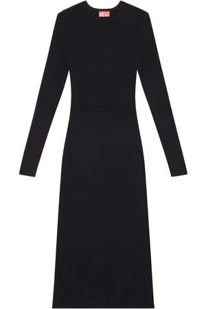 Diesel M-Pelagos cut-out detail midi dress