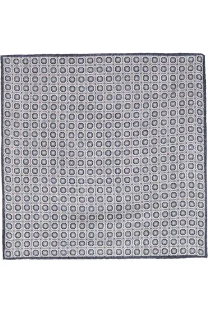 Brunello Cucinelli Geometric-print silk pocket square