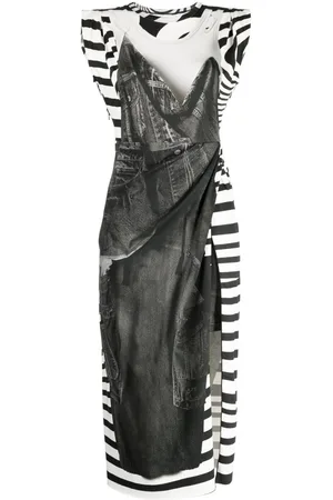 JNBY Graphic-print sleeveless midi dress